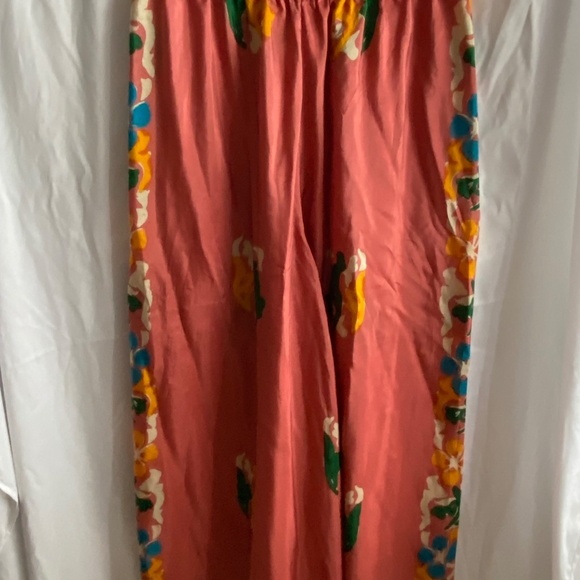 Mes Demoiselles silk pants, coral flower,  EU44 - Picture 3 of 5